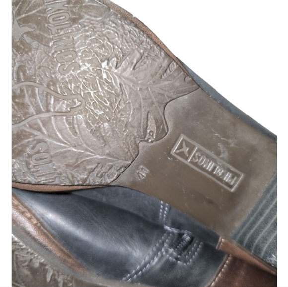 Pikolinos Brujas Brown/Black Two Tone Strappy Boots EU 41 US 10.5-11 - Picture 9 of 11